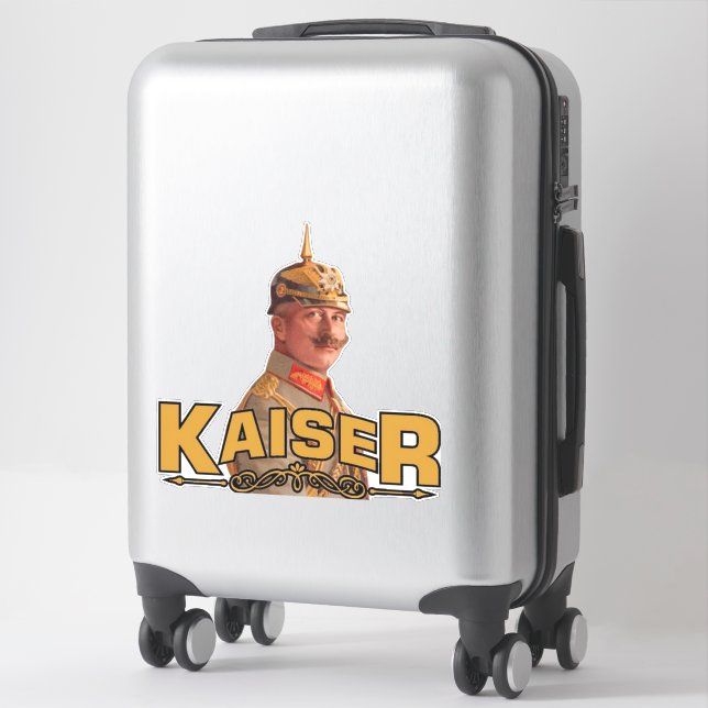 Sticker Kaiser Guillaume II, Empereur d'Allemagne (Sur valise)