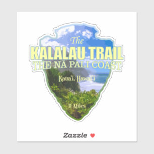 Sticker Kalalau Trail (pointe de flèche)