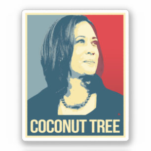 Sticker Kamala, cocotier