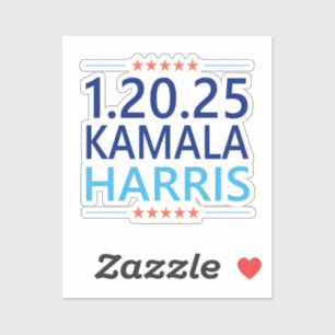 Sticker Kamala Harris 1ère femme présidente 1.20.25