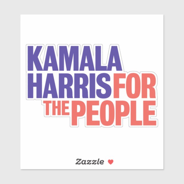 Sticker Kamala Harris 2020 Kamala pour le président (Feuille)