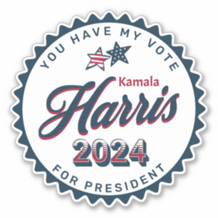Sticker Kamala Harris 2024   Vous avez mon vote