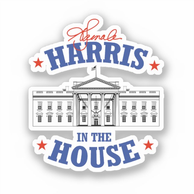 Sticker Kamala Harris à la Chambre (Recto)