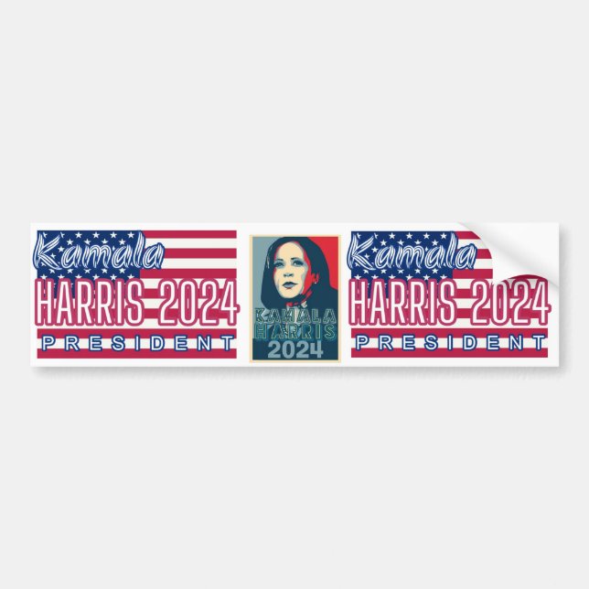 Sticker Kamala Harris Bumper (3) (Devant)