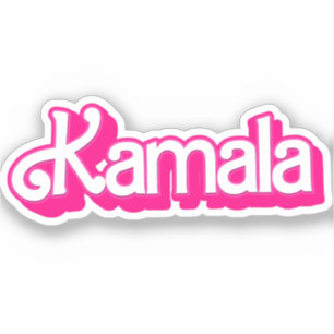 Sticker Kamala Harris en rose