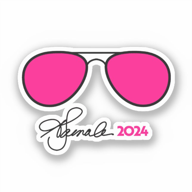 Sticker Kamala Harris Pink Aviators (Recto)