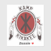 Kamp Kikakee Ernest Alès à l'autocollant inspiré d