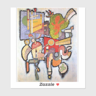 Sticker Kandinsky - Complex Simple, abstract artwork,