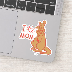 Sticker Kanga et Roo I Love Mom