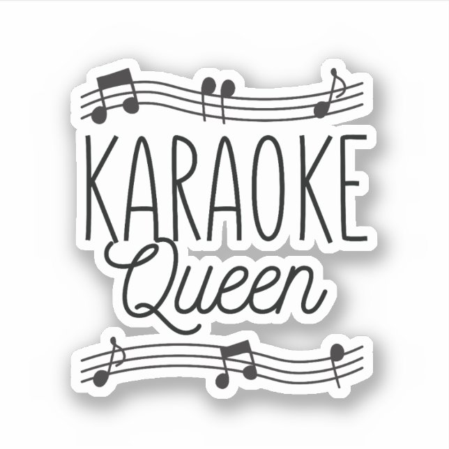 STICKER KARAOKE QUEEN (Devant)