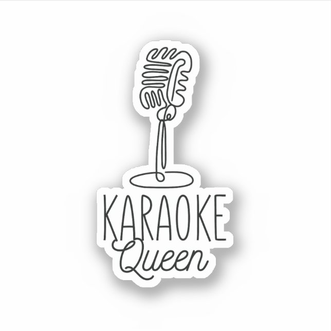 STICKER KARAOKE QUEEN (Devant)