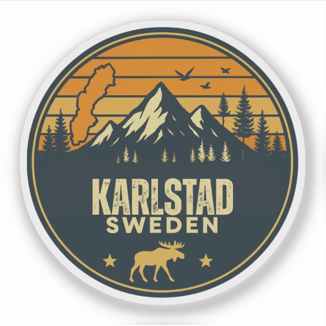 Sticker Karlstad, Suède Sverige (Devant)