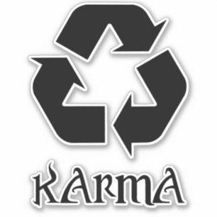 Sticker Karma Ce Qui Se Passe Arrive Autour