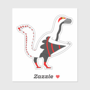 Sticker Karura l'Archéoptéryx Dinosaure Oiseau Préhistoriq