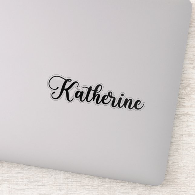 Sticker Katherine Name - Calligraphie manuscrite (Détail)