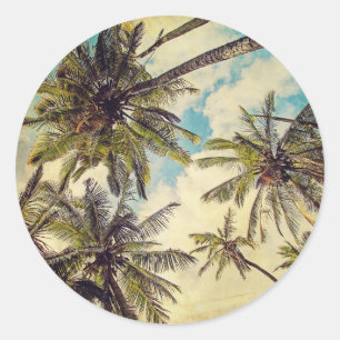 Sticker Kauai Vintage Palm Trees