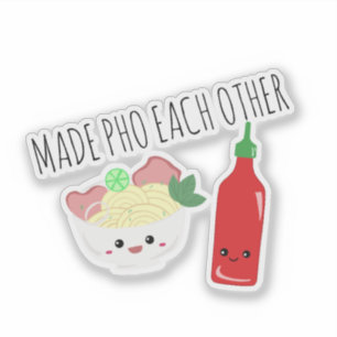 Sticker Kawaii a fait des Pho pour la Saint-Valentin