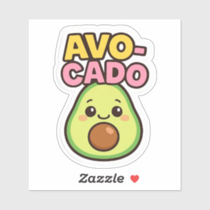 Sticker Kawaii Avocado