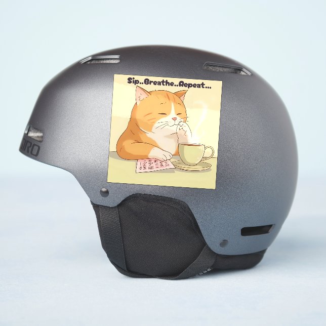 Sticker “Kawaii Cat sticker" (Côté casque)