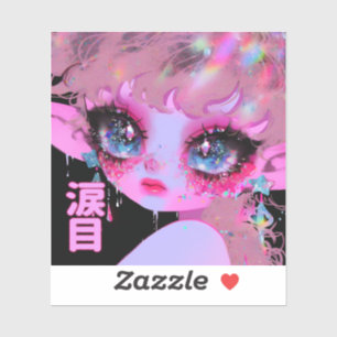 Sticker Kawaii Parties scintillant Teyes "Namidame" Japona