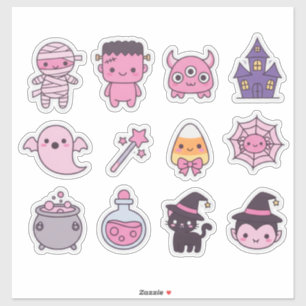 Sticker Kawaii Pastel Monster Squad Pack