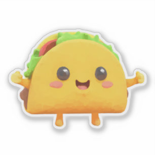 Sticker Kawaii Taco