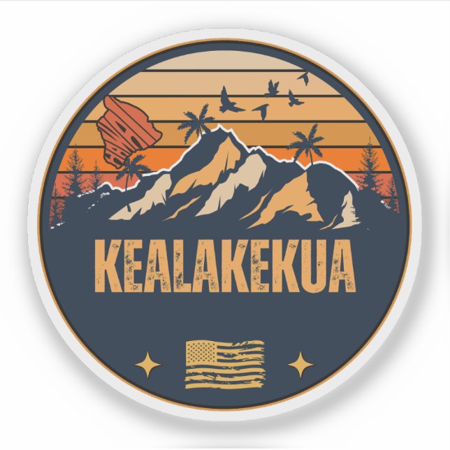 Sticker Kealakekua, Hawaii (Devant)