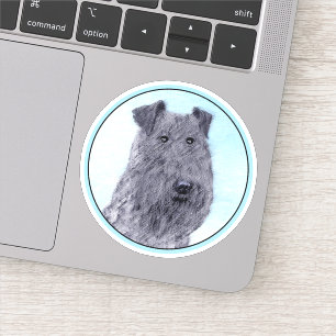 Sticker Kerry Blue Terrier peinture mignonne Chien d'origi