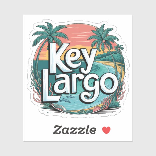 Sticker Key Largo (Feuille)