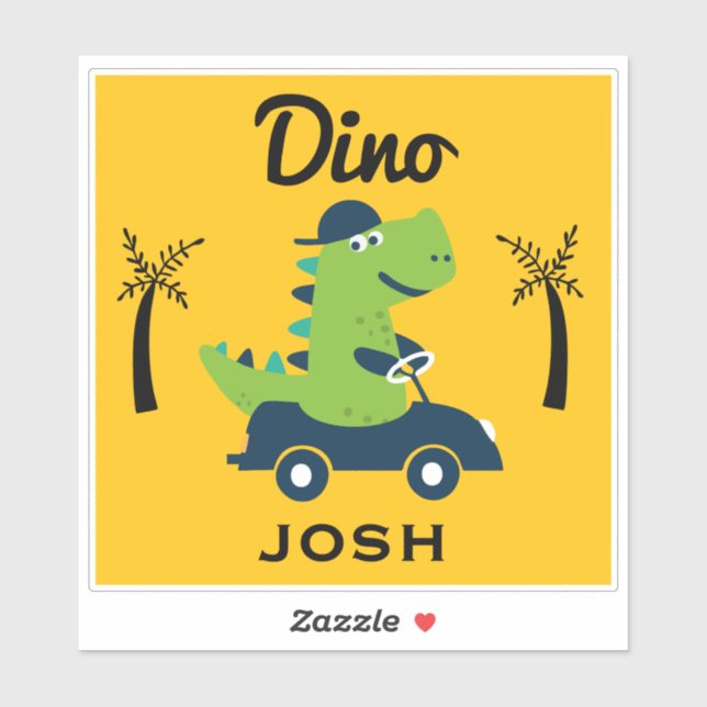 Sticker Kids Dinosaur Accessory (Feuille)