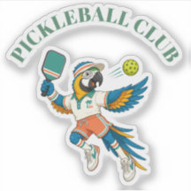 Sticker Kids Personalized Pickleball Club Mascot