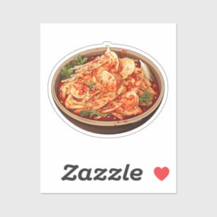 Sticker Kimchi de dessin animé