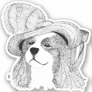 Sticker King Charles et Fancy Casquette