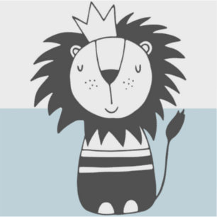Sticker King Lion Nordic Colorblock