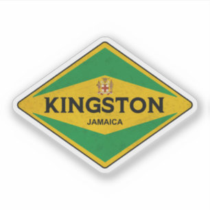 Sticker Kingston Jamaïque Vintage