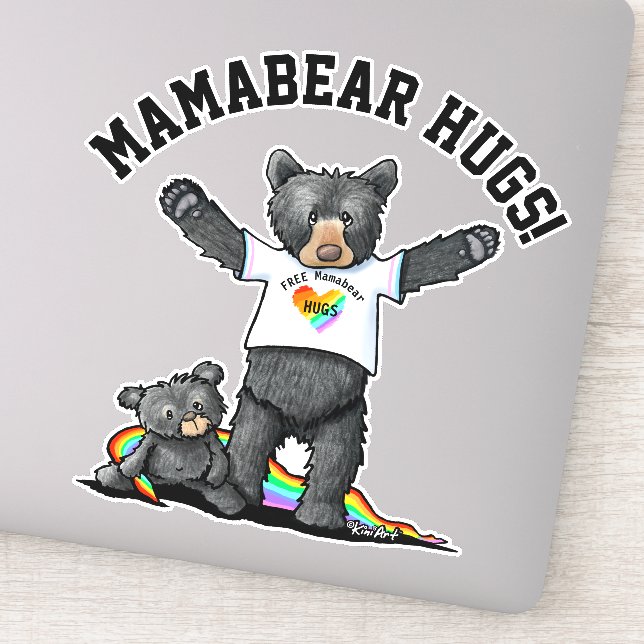 Sticker KiniArt Mamabear Hugs (Détail)