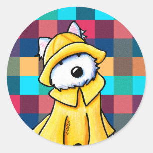 Sticker KiniArt Raincoat Westie