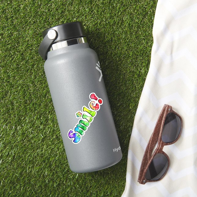 Sticker Kisscut en encre d'alcool couleur vive (HydroFlask Insitu)