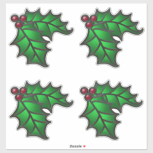 Sticker Kit Holly et Berries en verre tendu