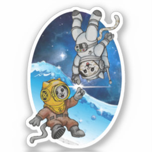 Sticker Kitties maritimes et spatiales - Avantages PACR