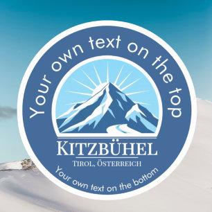 Sticker Kitzbühel Tirol Autriche Domaine skiable d'Österre