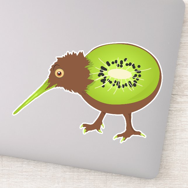 Sticker Kiwi Bird Fruit drôle (Détail)