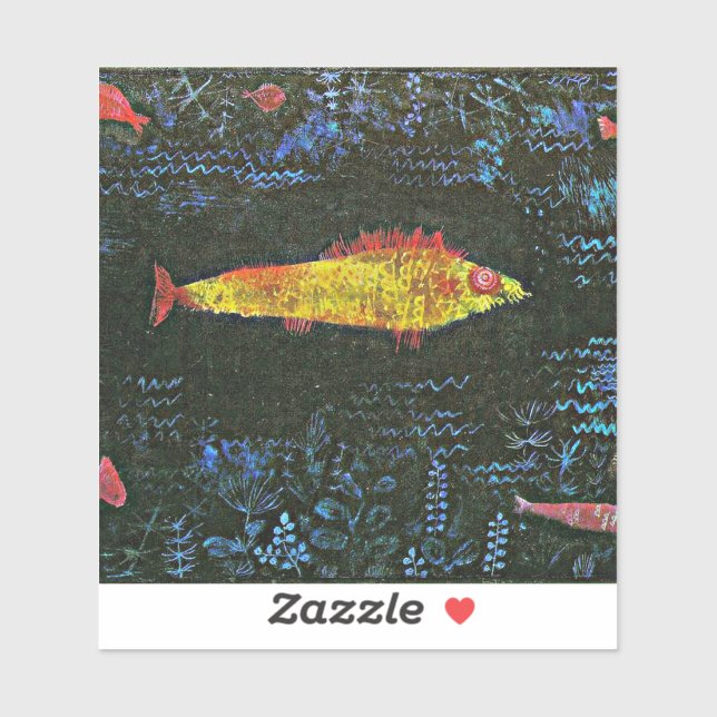 Sticker Klee - Le poisson rouge (Feuille)