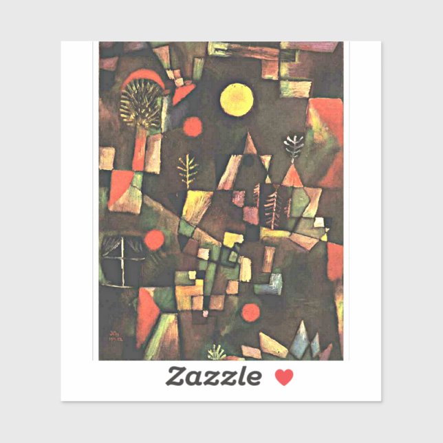 Sticker Klee - Pleine lune (Feuille)