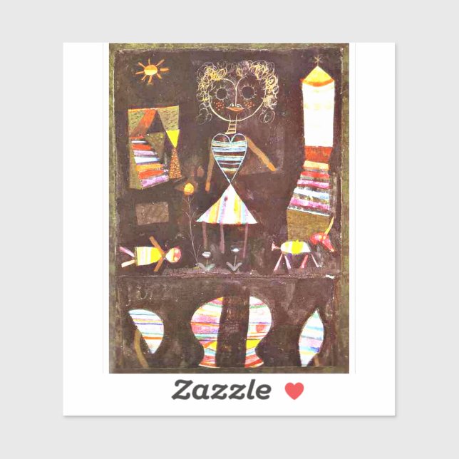 Sticker Klee - Théâtre de marionnettes (Feuille)