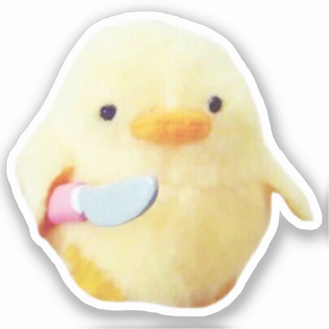 Sticker Knife Canard Mème de chasse (Recto)