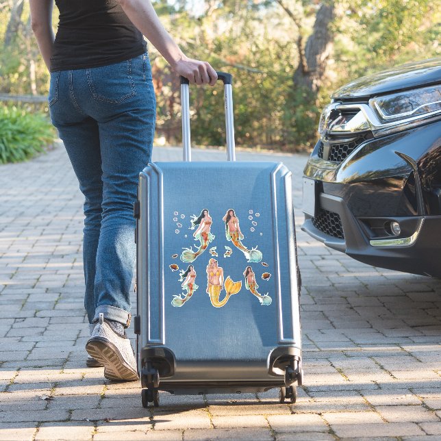 Sticker Koi mermaid or sirène art par Renee L (Valise Insitu)