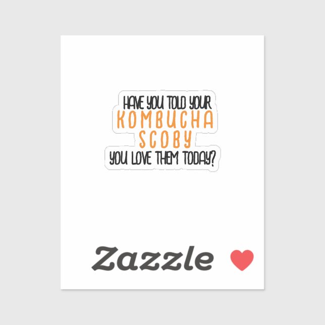 Sticker KombuchaScobyLove-Vinyl (Feuille)