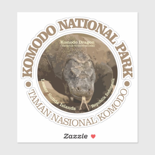 Sticker Komodo NP (Feuille)