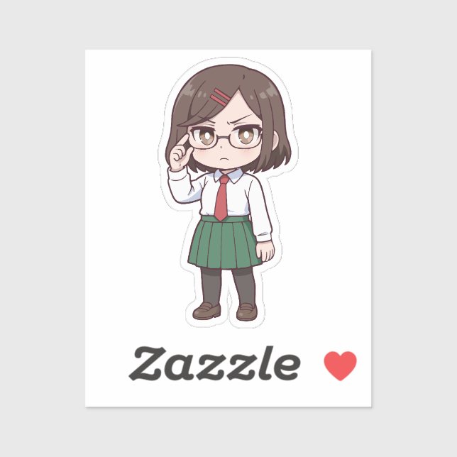 Sticker Konoha Koga Chibi Assassin Girl (Feuille)
